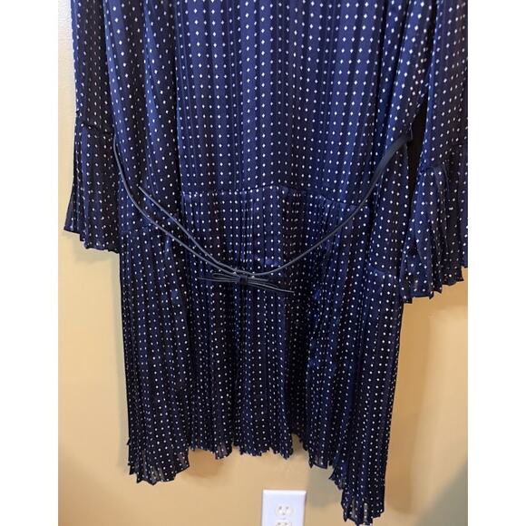 The Limited Navy and White Pleated Dress Plus Size 22W NWT - Picture 2 of 10